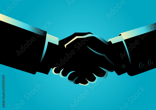 Businessmen shaking hands