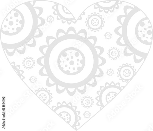 Cute Valentine Flower Love Heart
