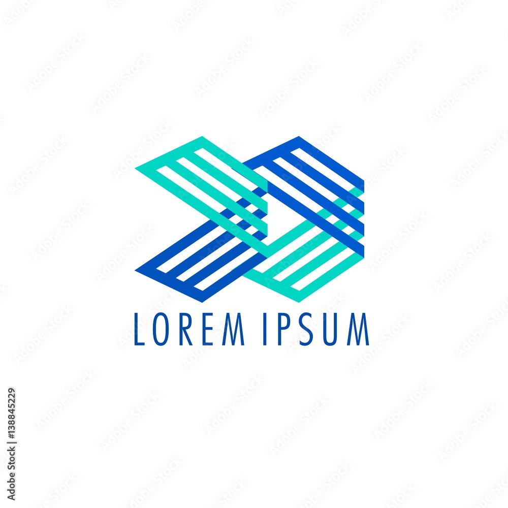 Abstract Logo Vector Stripes Element Abstract Logo Vector Stripes Element