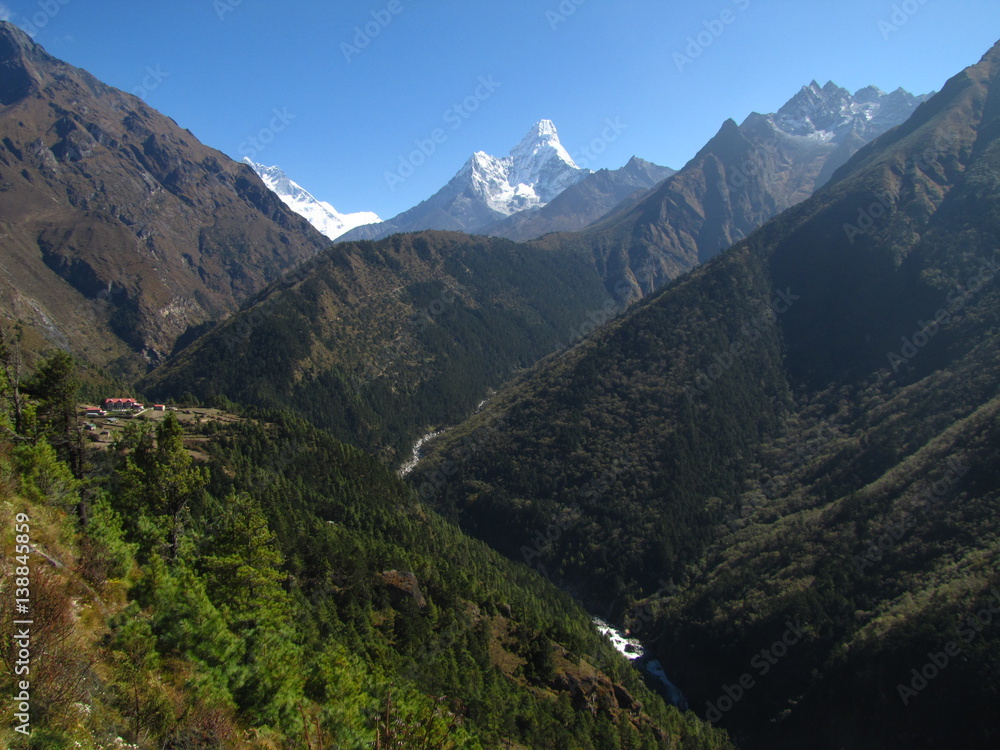 Mountain peaks of the Himalayas Mountain peaks of the Himalayas