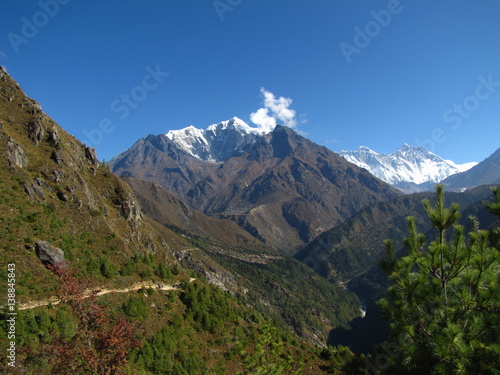 Highland Trail for tourists in the Himalayas