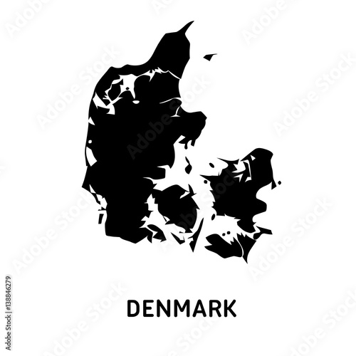 Map of Denmark photo