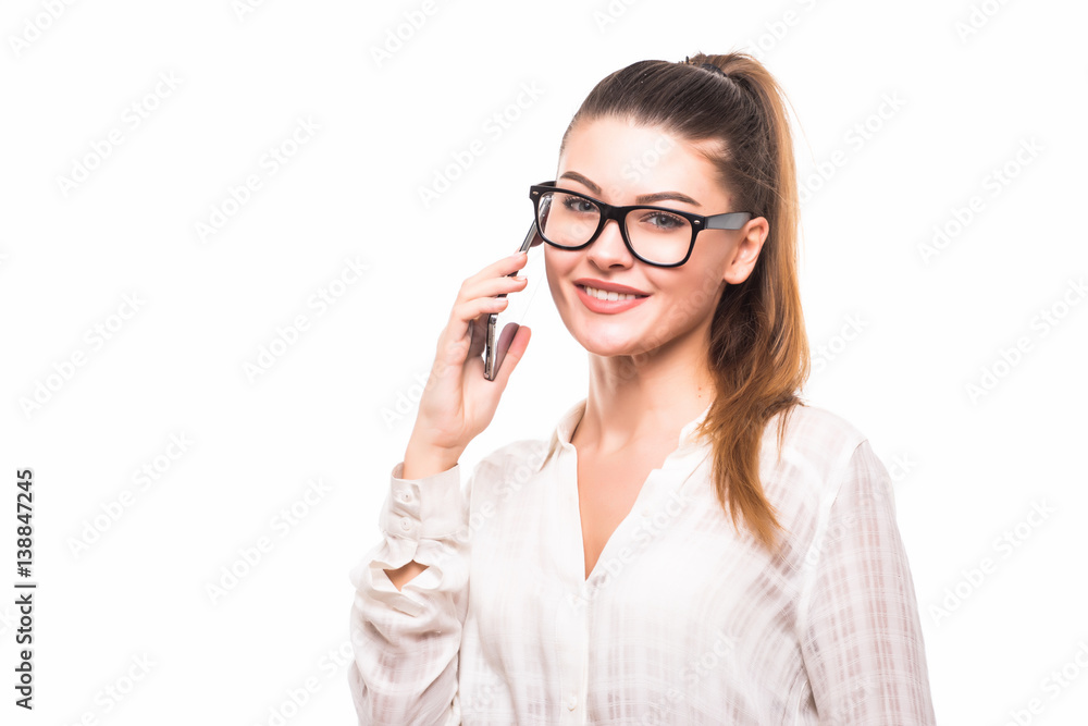 Business woman on the phone