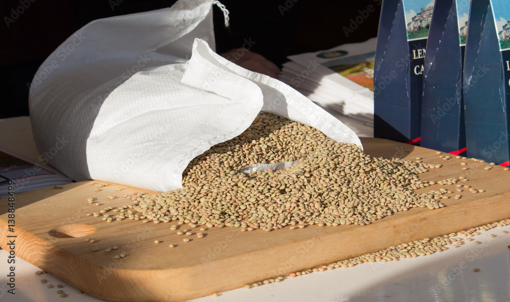 Αυτοκόλλητο sacco di lenticchie di castelluccio di norcia