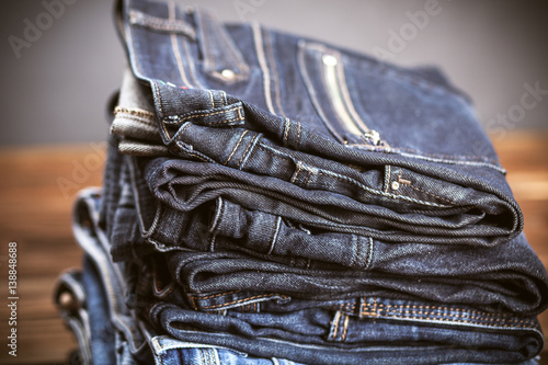 Pile of jeans