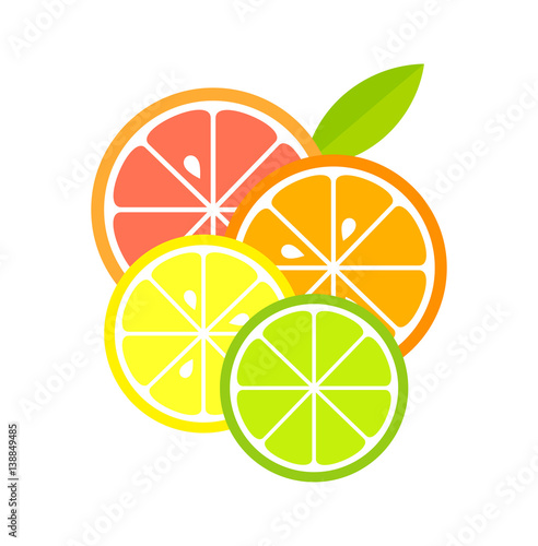 Citrus slices icon