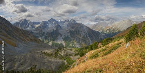 Beautiful autumn landscape, Altai mountains Russia.