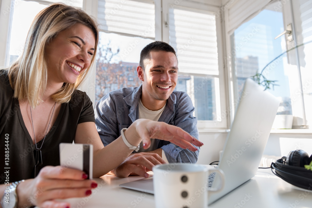 Fototapeta premium Online shopping