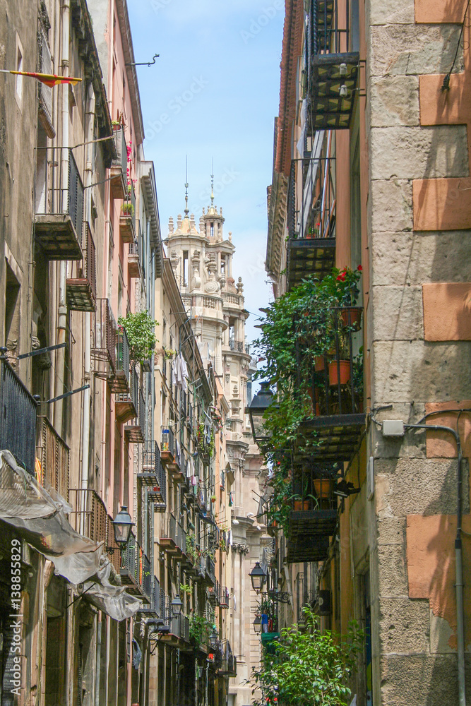 Calle en el barrio de El Borne, en Barcelona
