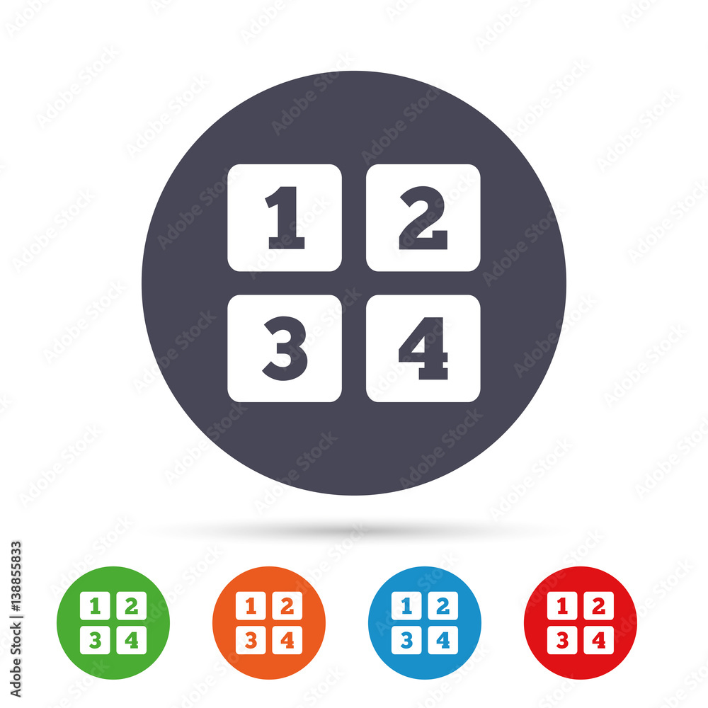 Cellphone keyboard sign icon. Digits symbol. Cellphone keyboard sign icon. Digits symbol.