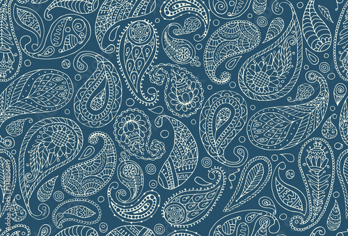 Paisley ornament, seamless pattern for your design