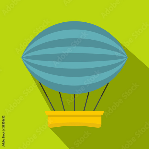 Aerial transportation icon, flat style