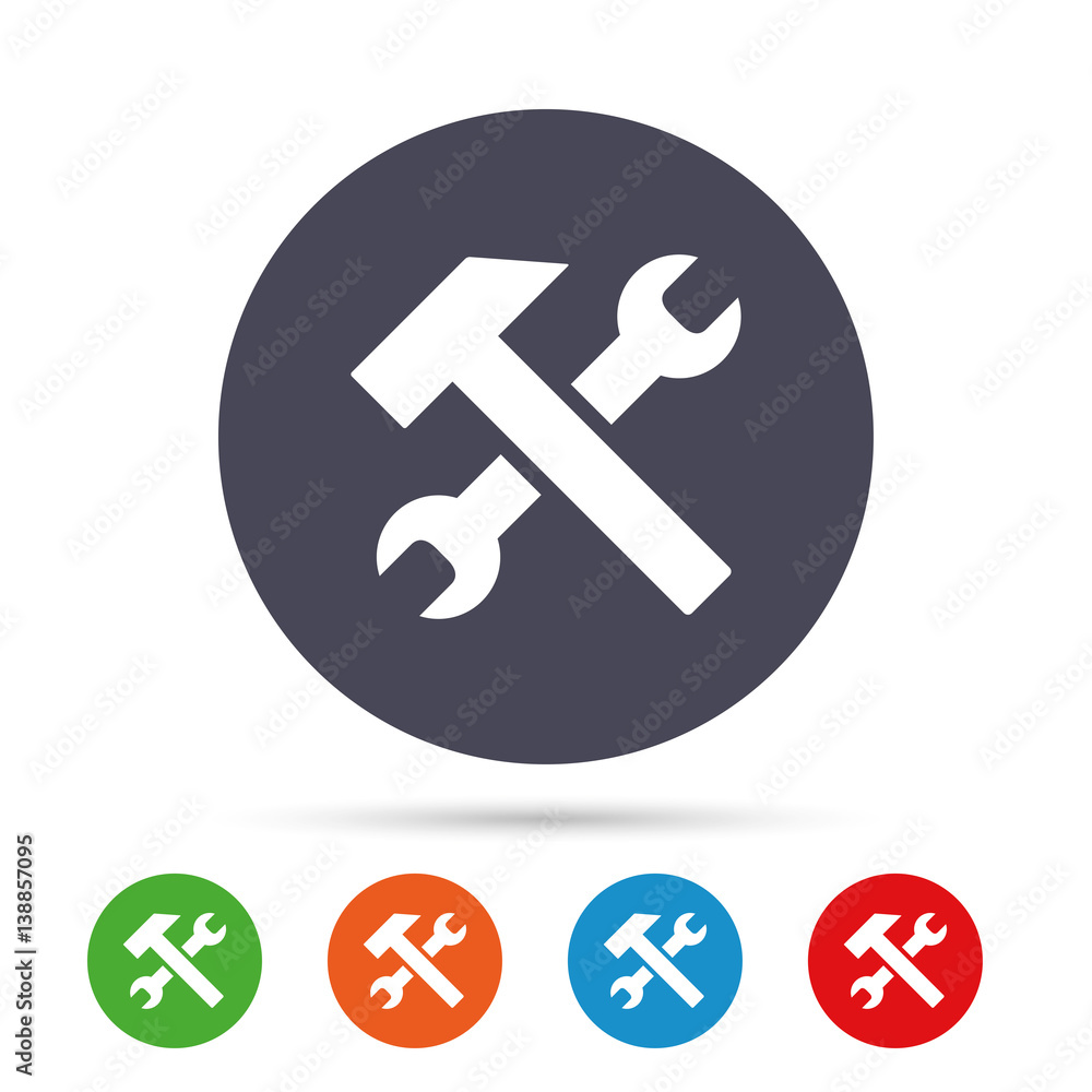 Repair tool sign icon. Service symbol. Repair tool sign icon. Service symbol.