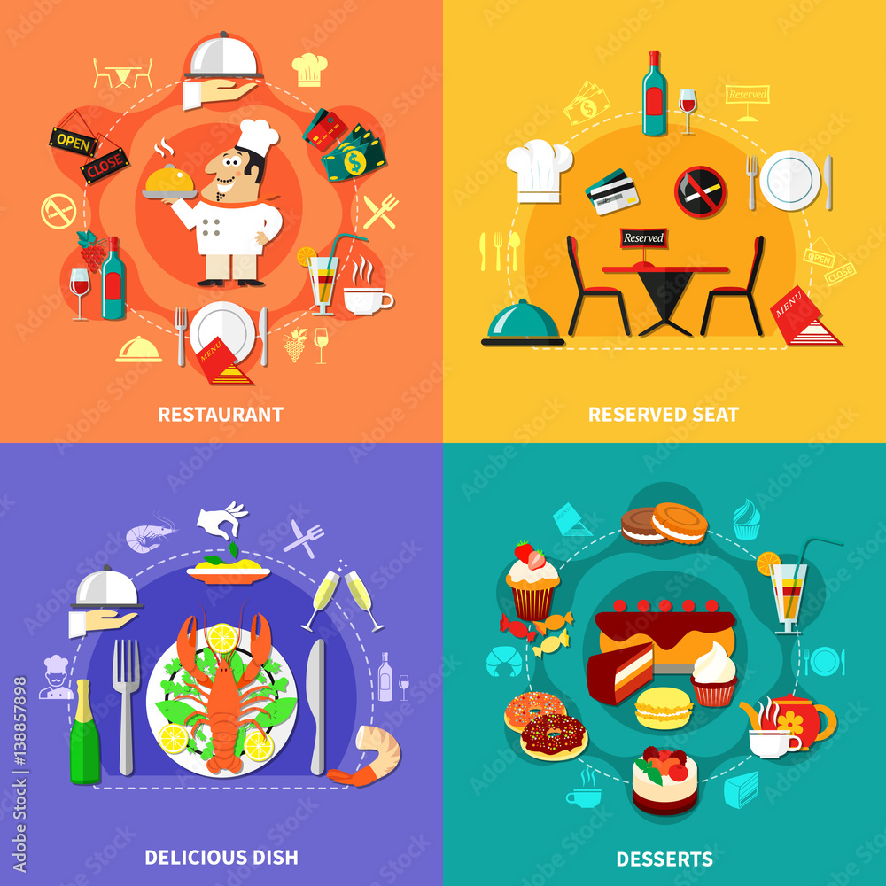 Food Spot Compositions Set Food Spot Compositions Set