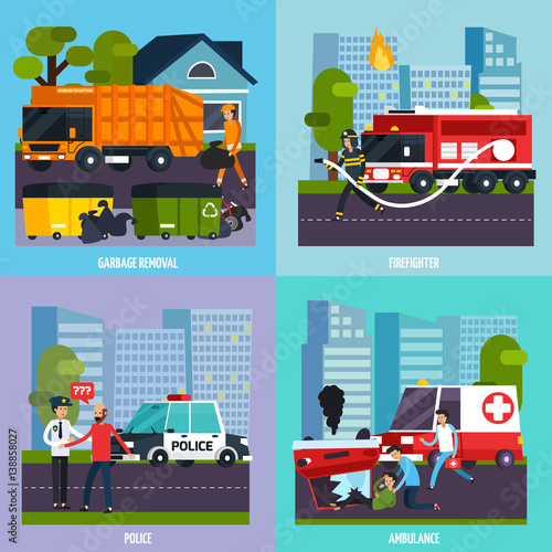 Emergency Services Icon Set