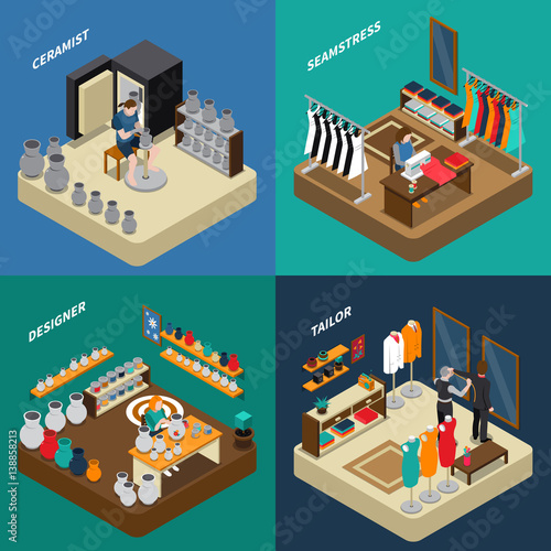 Craftsman Isometric Compositions