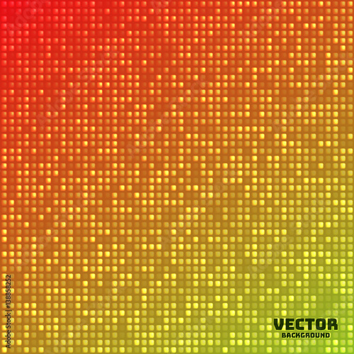Vector abstract bright mosaic gradient background orange yellow