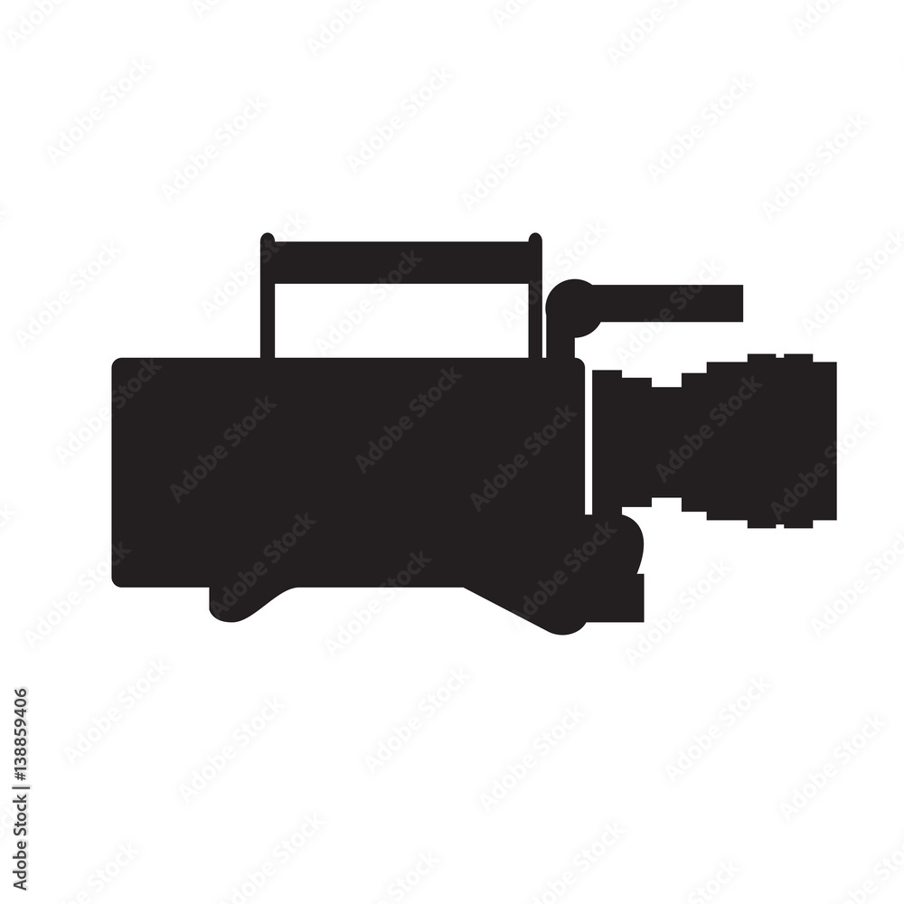 Isolated cinema camera icon on a white background, Vector illustration Isolated cinema camera icon on a white background, Vector illustration
