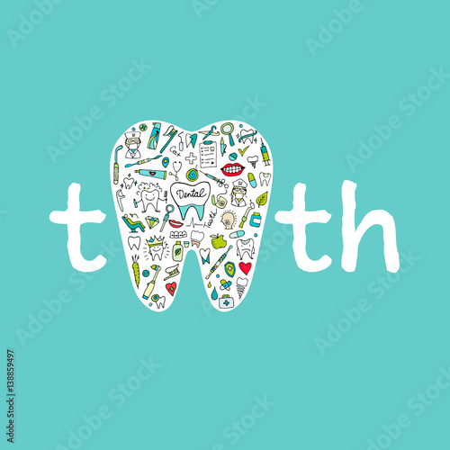 Dental clinic concept, sketch for your design