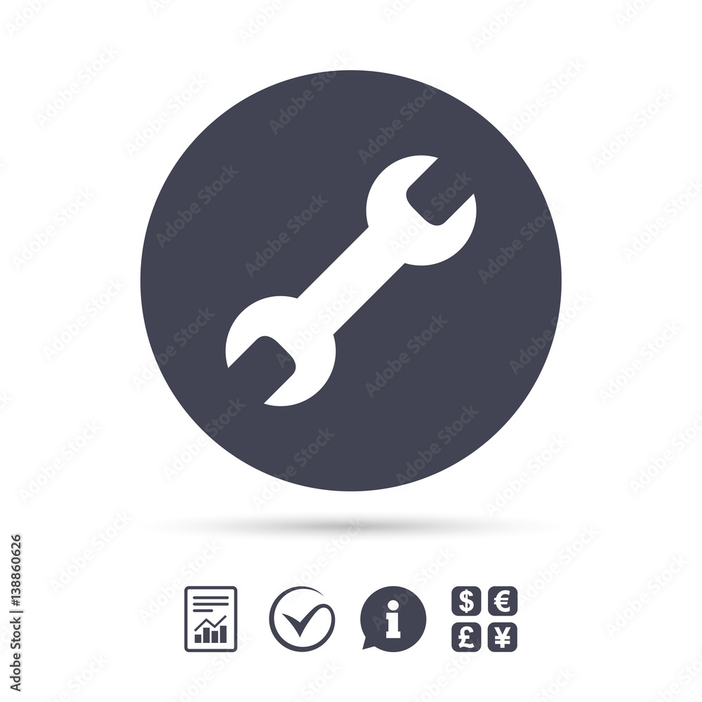 Repair tool sign icon. Service symbol. Repair tool sign icon. Service symbol.