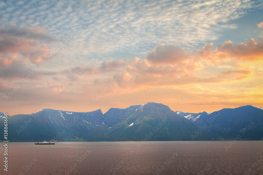 Northern Norwegian fjords. Northern Norwegian fjords.
