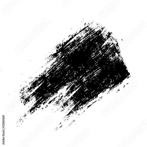 black line, grunge brush strokes