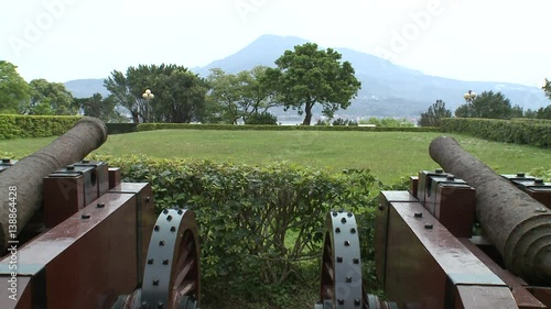 Cannons from Santo Domingo castle in Danshui photo