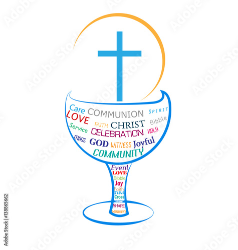 Eucharist Holy Communion symbol logo  
