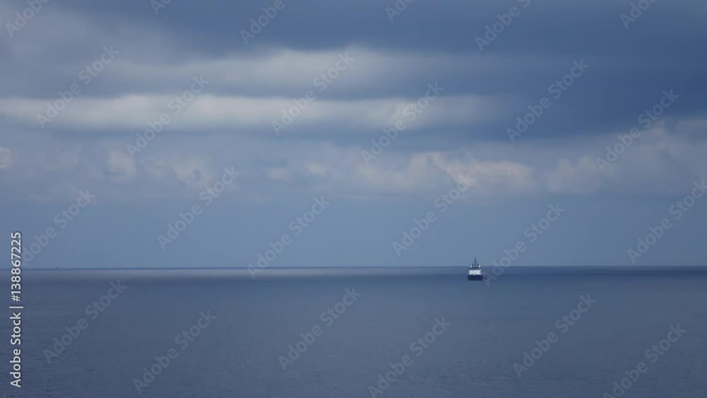 Supply boat for oil drilling rig in the middle of the ocean
Supply boat for oil drilling rig in the middle of the ocean