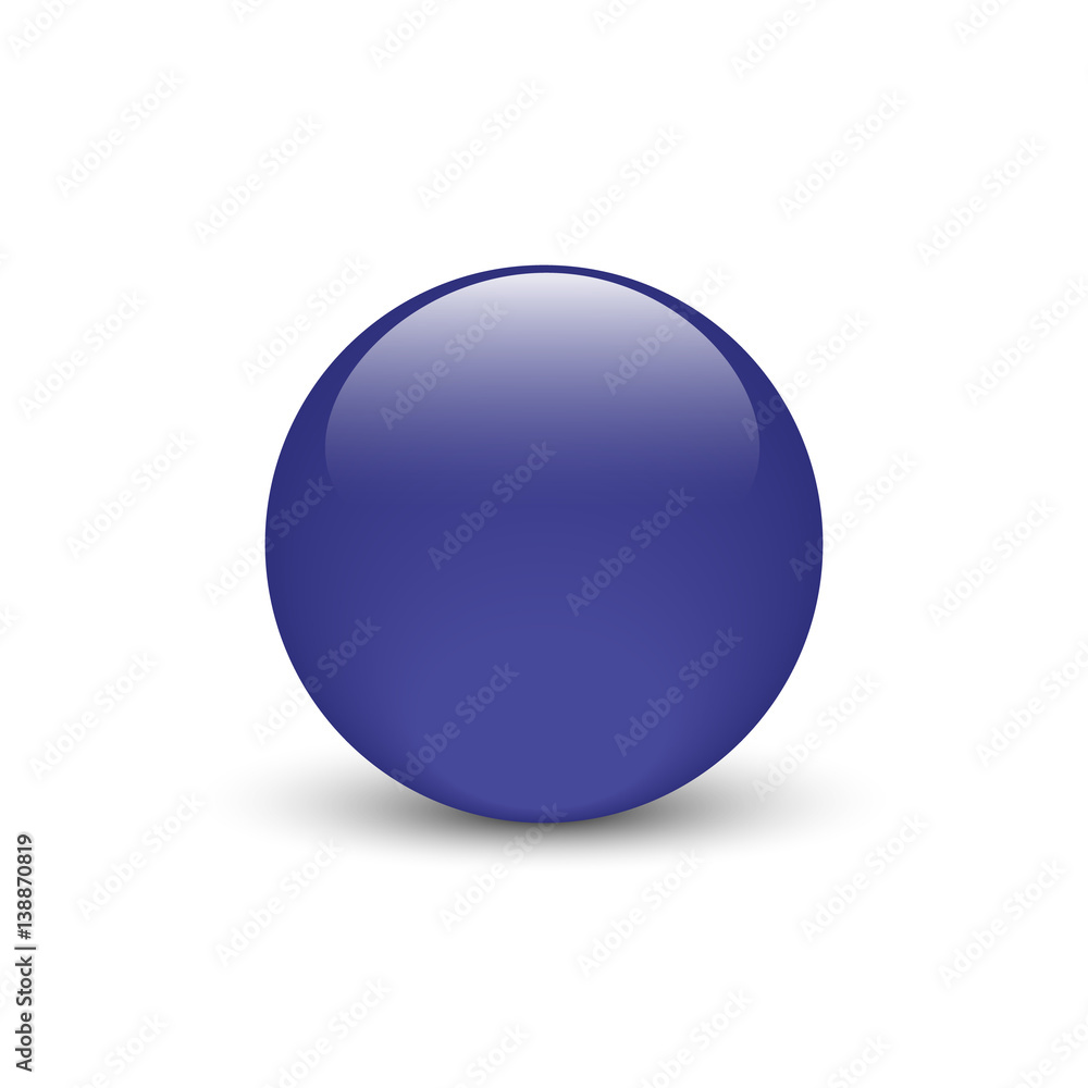 Vector illustration of dark blue glass button for icon with shadow Vector illustration of dark blue glass button for icon with shadow