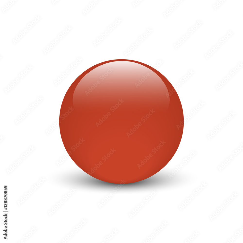Vector illustration of red glass button for icon with shadow Vector illustration of red glass button for icon with shadow