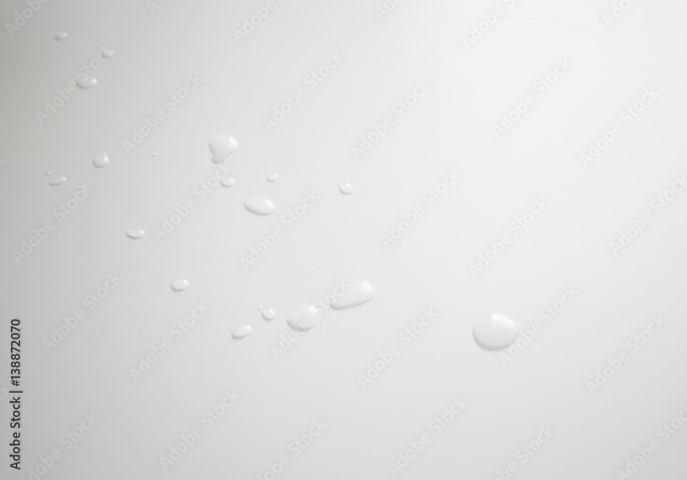 the water drop on white background the water drop on white background