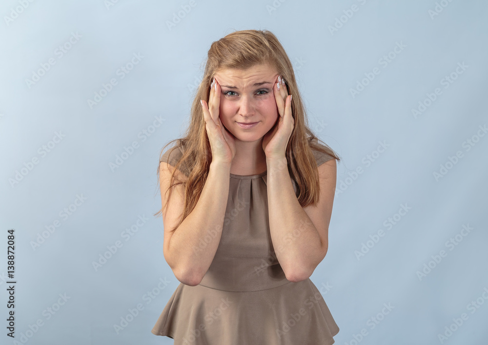 Portrait of an emotional young woman Portrait of an emotional young woman