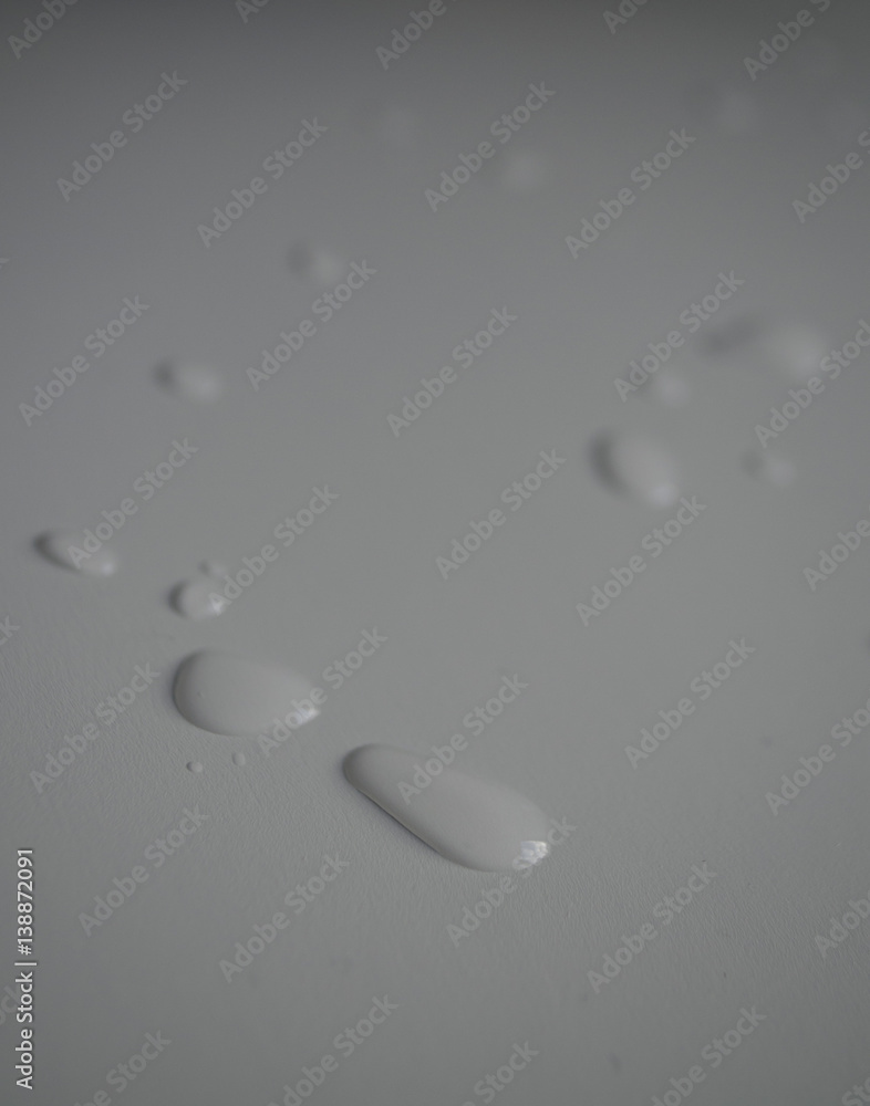 the water drop on white background the water drop on white background