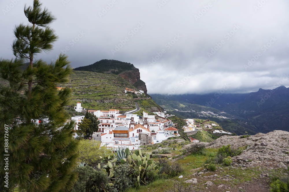 Canarian village in the mountains