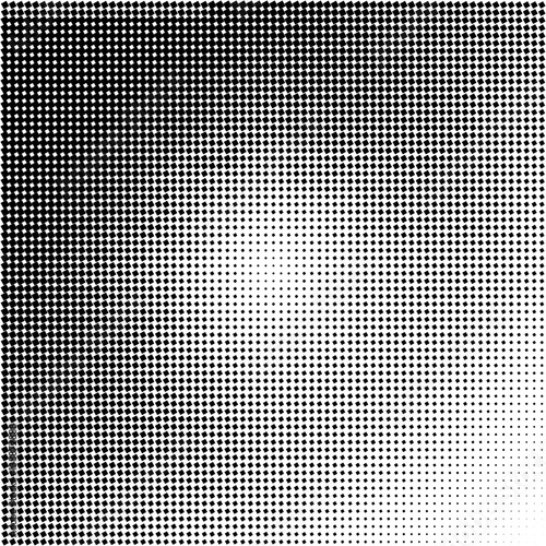Vector dots halftone. Black dots on white background. texture round. block. square