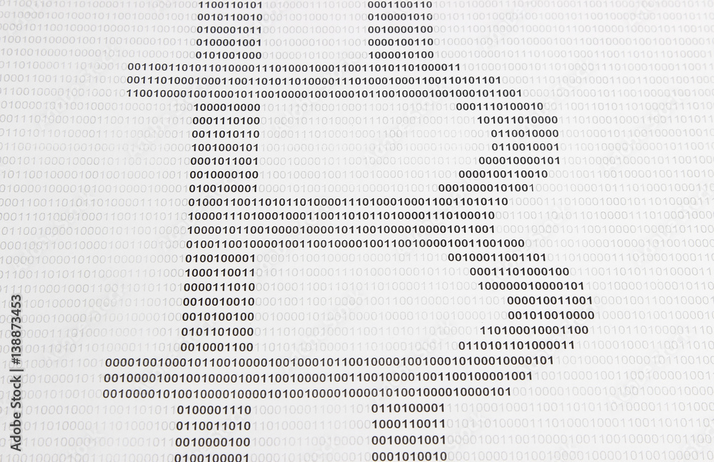 Obraz premium symbol of bitcoin is encrypted in binary code