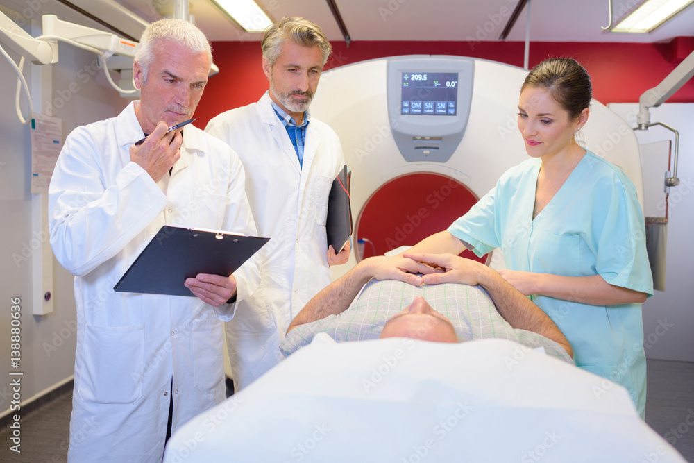 Obraz premium before the MRI examination