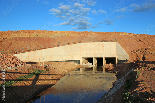 Fotografija culvert on a road construction site