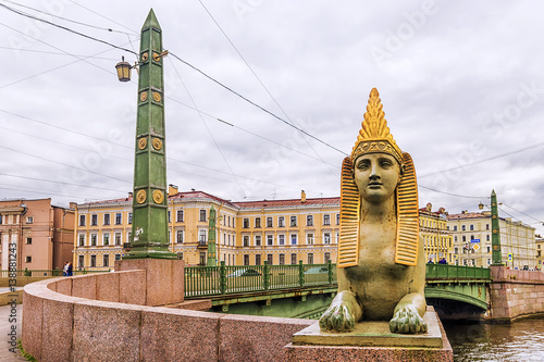 Egyptian Bridge in St. Petersburg