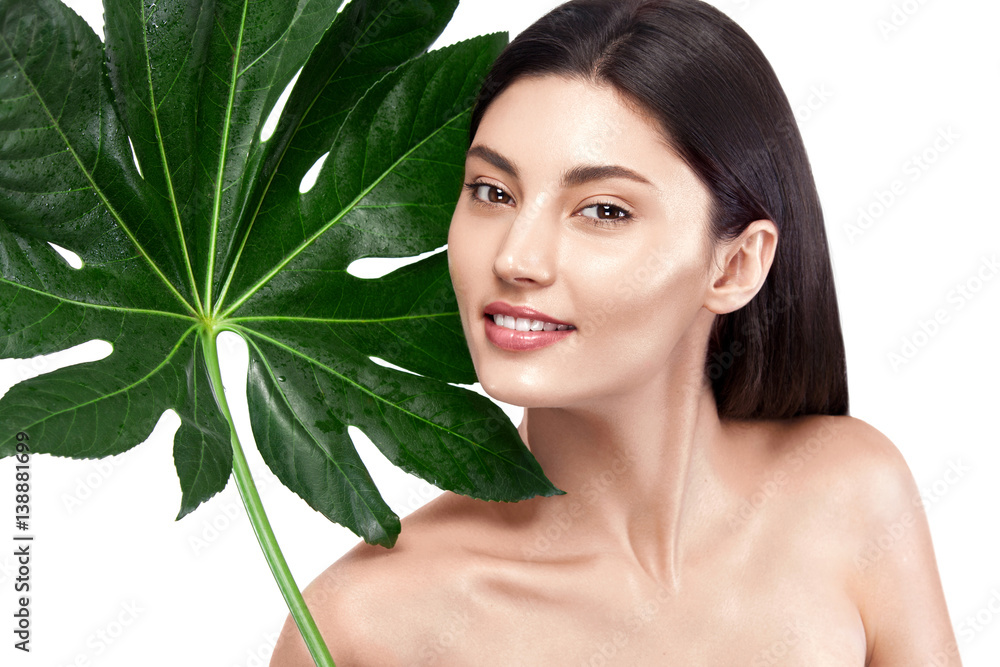 Beauty Woman. Beautiful Young Female touching Her Skin. Portrait isolated on white background. Healthcare. Perfect Skin. Beauty Face. Beauty Woman. Beautiful Young Female touching Her Skin. Portrait isolated on white background. Healthcare. Perfect Skin. Beauty Face.