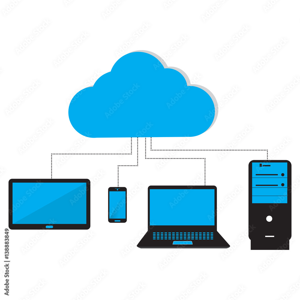 Abstract cloud computing graphic design, Vector illustration Abstract cloud computing graphic design, Vector illustration