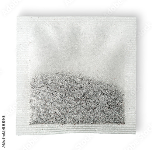 Fotografie Single tea bag horizontally