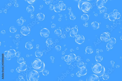 Blue bubble background I