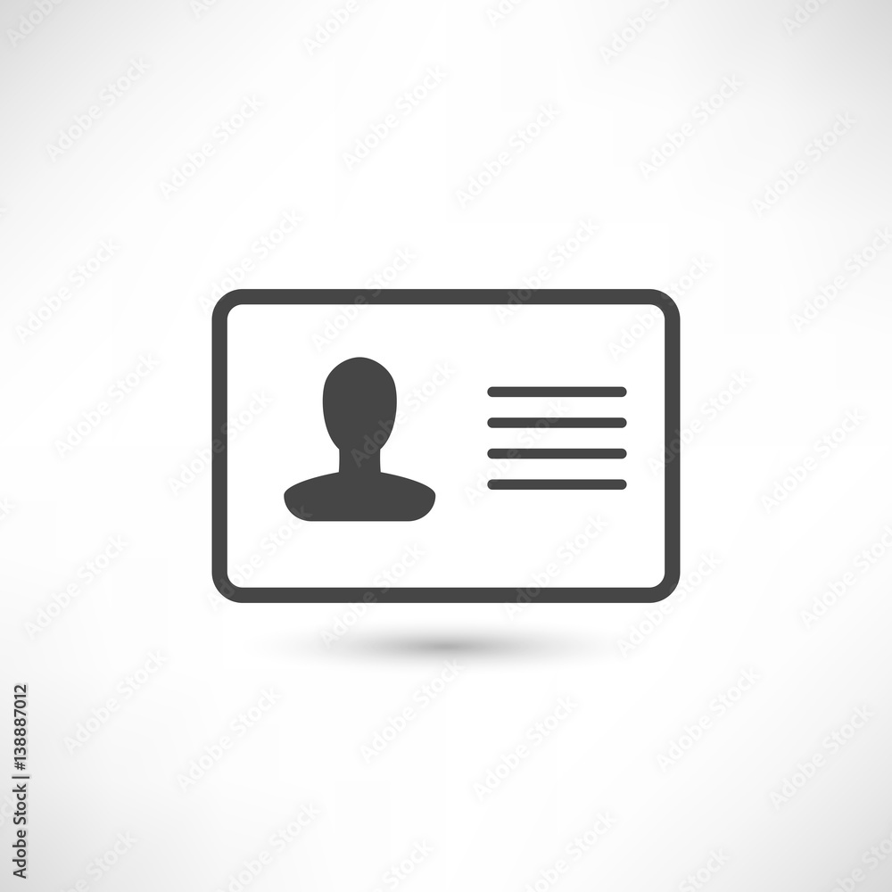 Visiting Card Icon Visiting Card Icon