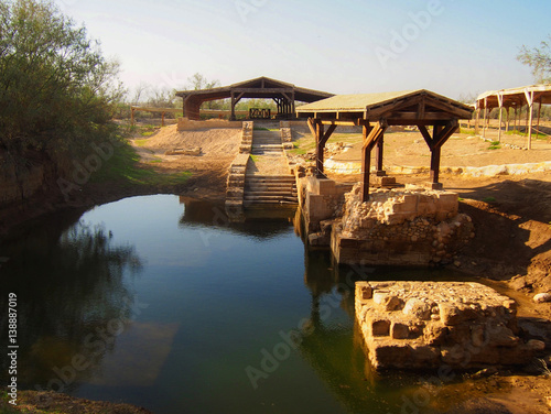 Fototapeta Jesus Baptism Site at Bethany Beyond the Jordan