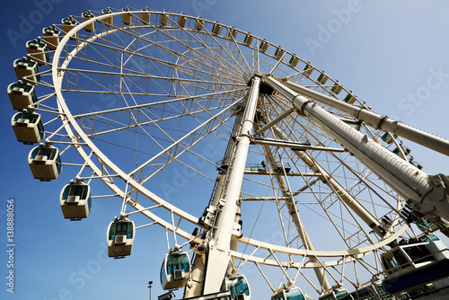 Ferris wheel in Malaga (Spain) Noria de Málaga (España) Ruota panoramica (Spagna)