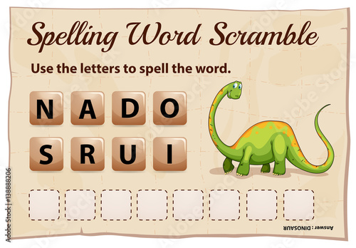Spelling worksheet
