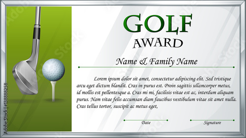 Certificate template