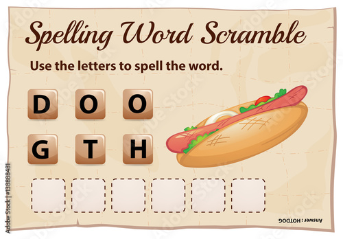 Spelling worksheet